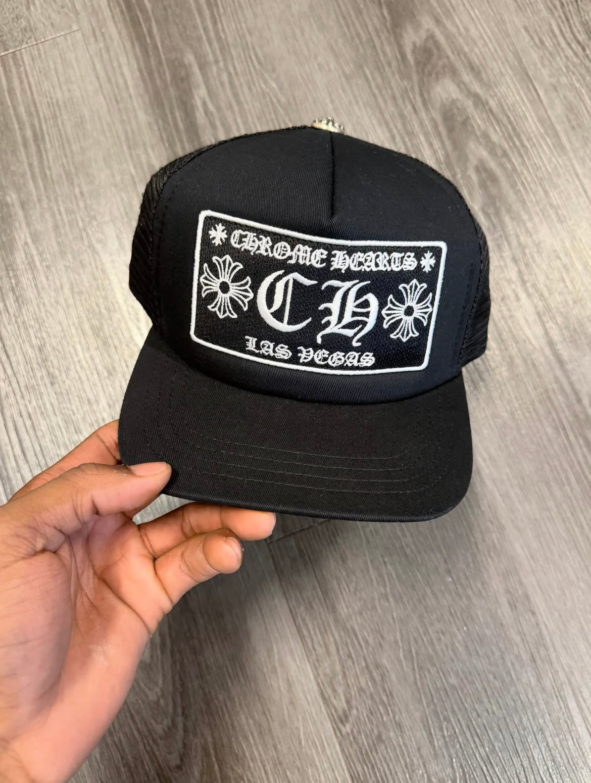 Chrome Heart Black Trucker Hat