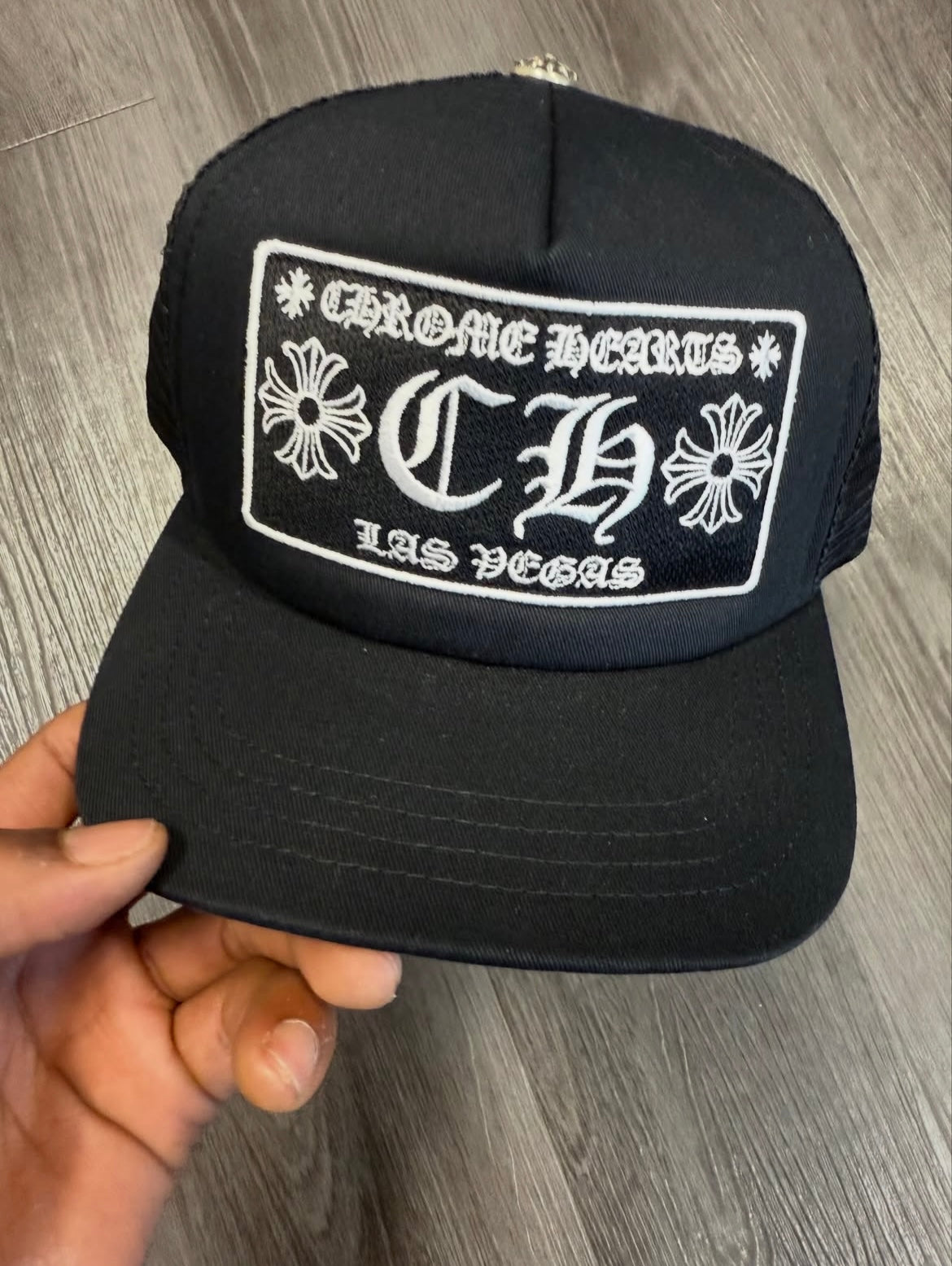 Chrome Heart Black Trucker Hat